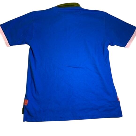 Orvis Polo Mens Medium Blue Colorblock Colorful Fisherman Elevated Basic Durable - Picture 2 of 6
